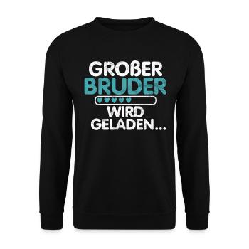 Big Brother Baby Lover Older Sibling - Unisex Sweatshirt - black - Front - Alina (178cm) & Michal (187cm)