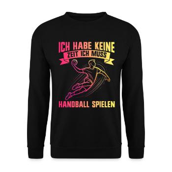 Amateurs de handball Joueurs de sport de handball - Sweat-shirt Unisexe - noir - Devant - Alina (178cm) & Michal (187cm)