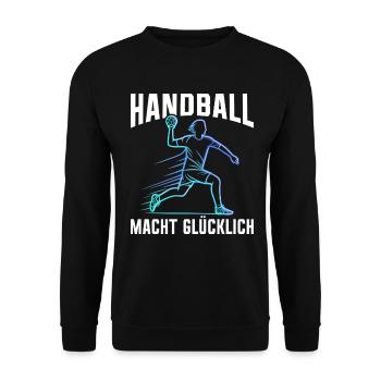 Amateurs de handball Joueurs de sport de handball - Sweat-shirt Unisexe - noir - Devant - Alina (178cm) & Michal (187cm)
