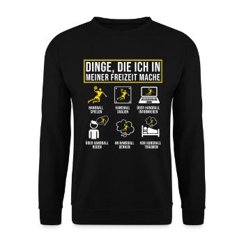 Amateurs de handball Joueurs de sport de handball - Sweat-shirt Unisexe - noir - Devant - Alina (178cm) & Michal (187cm)