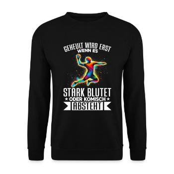 Amateurs de handball Joueurs de sport de handball - Sweat-shirt Unisexe - noir - Devant - Alina (178cm) & Michal (187cm)