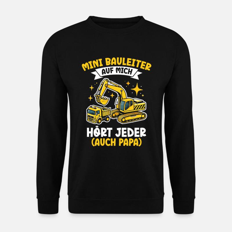 Kinder Bauleiter Projektleiter Bauunternehmer - Unisex Pullover - Schwarz