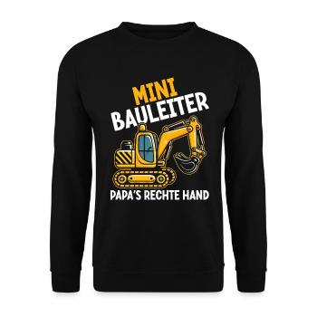 Children Construction Manager Project Manager Contractor - Unisex Sweatshirt - black - Front - Alina (178cm) & Michal (187cm)