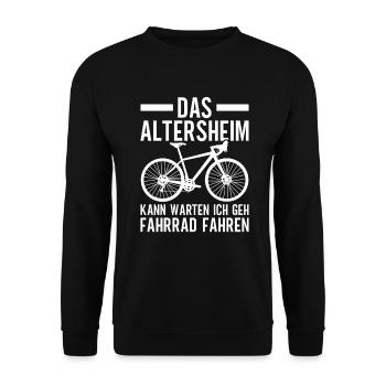 Grand-père Bike Lover Grand-père Bike Pops - Sweat-shirt Unisexe - noir - Devant - Alina (178cm) & Michal (187cm)