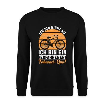 Grand-père Bike Lover Grand-père Bike Pops - Sweat-shirt Unisexe - noir - Devant - Alina (178cm) & Michal (187cm)