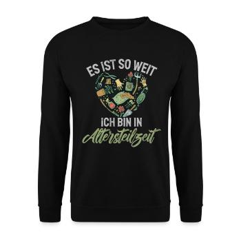 Gärtner Pflanzen Gartenarbeit Gartenbau - Unisex Pullover - Schwarz - Vorne - Alina (178cm) & Michal (187cm)