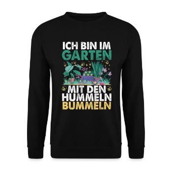 Gärtner Pflanzen Gartenarbeit Gartenbau - Unisex Pullover - Schwarz - Vorne - Alina (178cm) & Michal (187cm)
