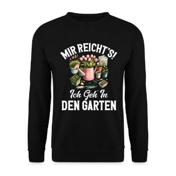 Gärtner Pflanzen Gartenarbeit Gartenbau - Unisex Pullover - Schwarz - Vorne - Alina (178cm) & Michal (187cm)