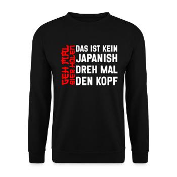Biertrinker Geh mal Bier holen Bierliebhaber - Unisex Pullover - Schwarz - Vorne - Alina (178cm) & Michal (187cm)