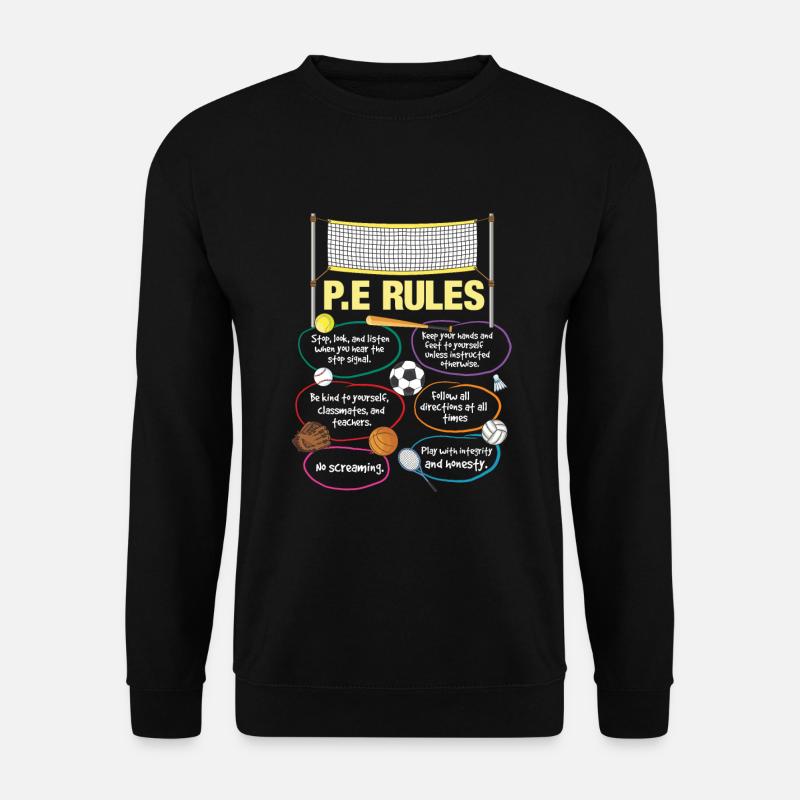 Sportlehrer Sportunterricht Trainer Schule T Shirt - Unisex Pullover - Schwarz