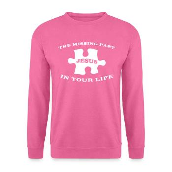 Jesus Christus - Das Fehlende Puzzleteil - Unisex Pullover - Pink - Vorne