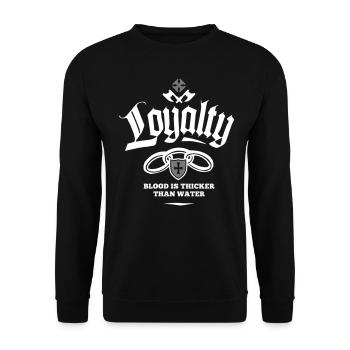 Loyalty - Blood Is Thicker Than Water - Unisex Pullover - Schwarz - Vorne - Alina (178cm) & Michal (187cm)