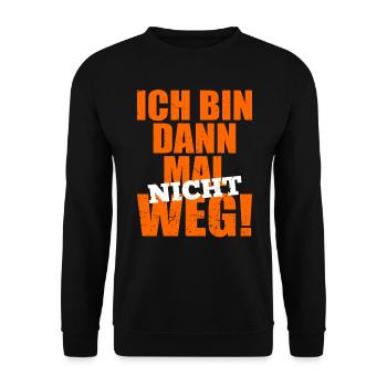 Balkonien Urlaub Zuhause Balkon Corona 2020 - Unisex Pullover - Schwarz - Vorne - Alina (178cm) & Michal (187cm)