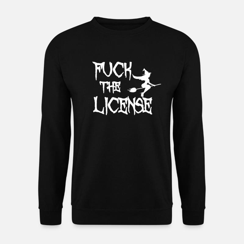 Hexe Lustig Fliegen Spruch - Unisex Pullover - Schwarz