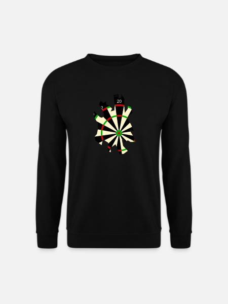 fléchettes - Sweat-shirt Unisexe - noir