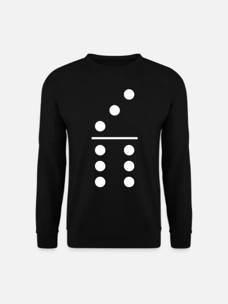 Domino group costume 3 6 Mardi Gras gift t-shirt - Unisex Sweatshirt - black