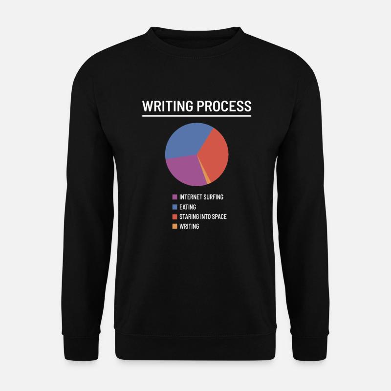 Author writer writing books gift - Unisex Sweatshirt - black