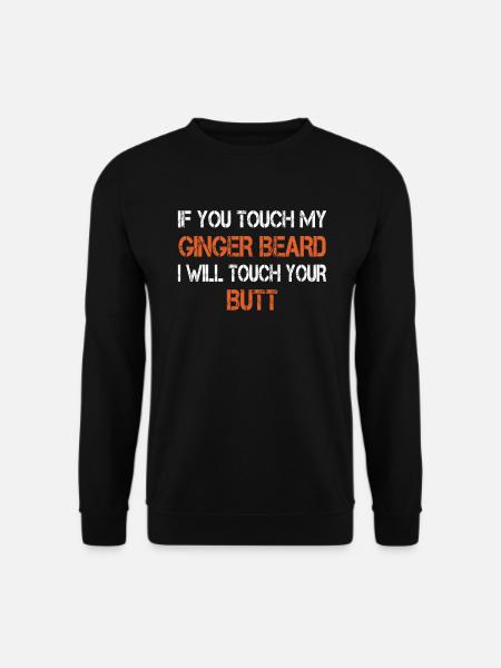 Roter Bart Ginger Bartträger - Unisex Pullover - Schwarz
