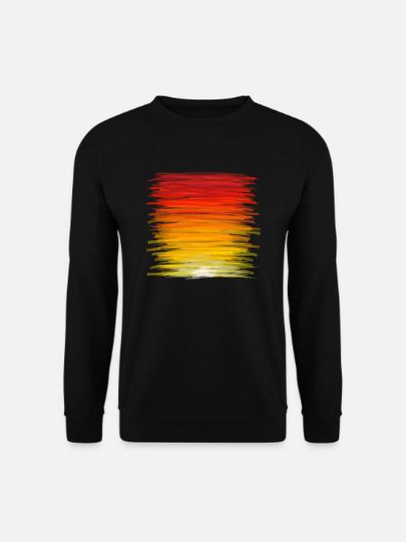Sunset Painting Acrylic - Unisex Sweatshirt - black