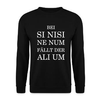 Latein Sprache Merksatz Lateinunterricht - Unisex Pullover - Schwarz - Vorne - Alina (178cm) & Michal (187cm)