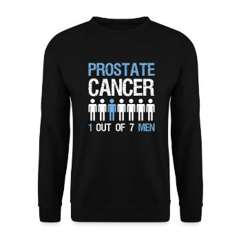 Prostate Cancer Awareness 1 of 7 Defeat - Unisex Sweatshirt - black - Front - Alina (178cm) & Michal (187cm)