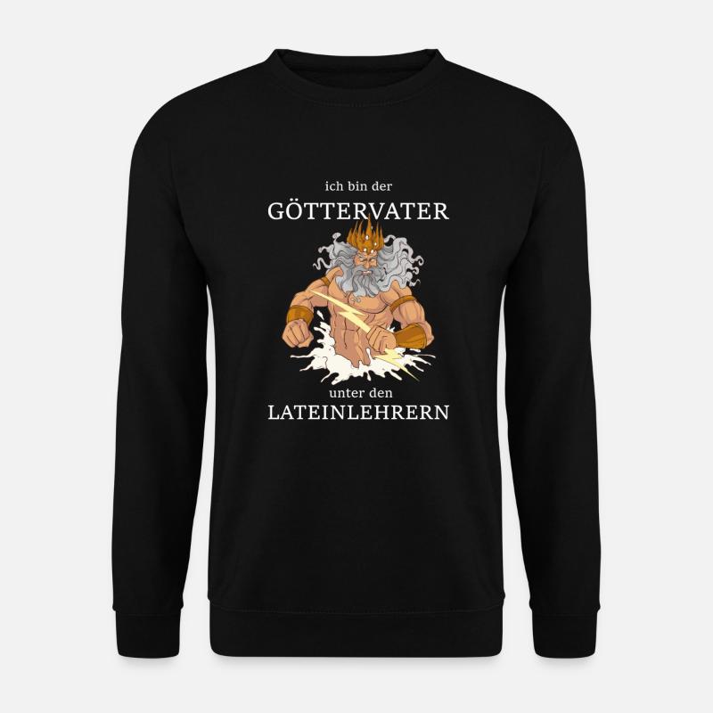 Lateinlehrer Jupiter Göttervater Lehrer Latein - Unisex Pullover - Schwarz