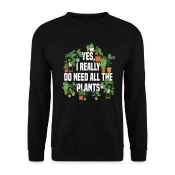 Jardiniers jardiniers amateurs - Sweat-shirt Unisexe - noir - Devant - Alina (178cm) & Michal (187cm)