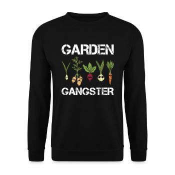 Jardin gangsters jardin cool jardinier amateur Légumes - Sweat-shirt Unisexe - noir - Devant - Alina (178cm) & Michal (187cm)