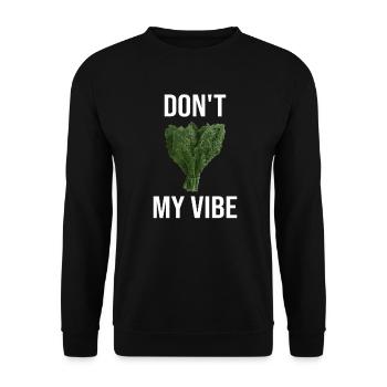 Grünkohl Don't Kale My Vibe Kohltour - Unisex Pullover - Schwarz - Vorne - Alina (178cm) & Michal (187cm)