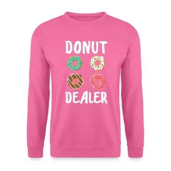 Donut Dealer Donut Liebhaber Lustig - Unisex Pullover - Pink - Vorne