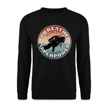 Diver Evolution Underwater Scuba Scuba Scuba - Unisex Sweatshirt - black - Front - Alina (178cm) & Michal (187cm)