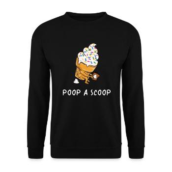 Glaces glaces crème glacée crème glacée - Sweat-shirt Unisexe - noir - Devant - Alina (178cm) & Michal (187cm)