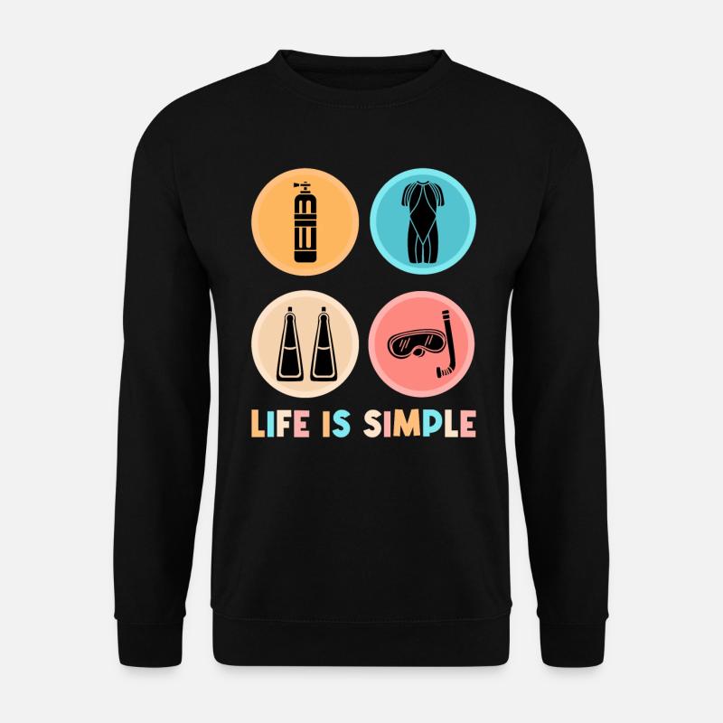 Diver Scuba Diving - Unisex Sweatshirt - black