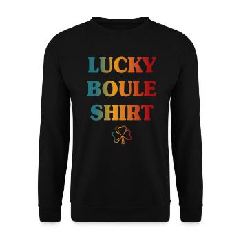 Boules de boules rétro - Sweat-shirt Unisexe - noir - Devant - Alina (178cm) & Michal (187cm)