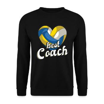 Allenatore allenatore beachvolleyball beach volley - Felpa unisex - nero - Fronte - Alina (178cm) & Michal (187cm)