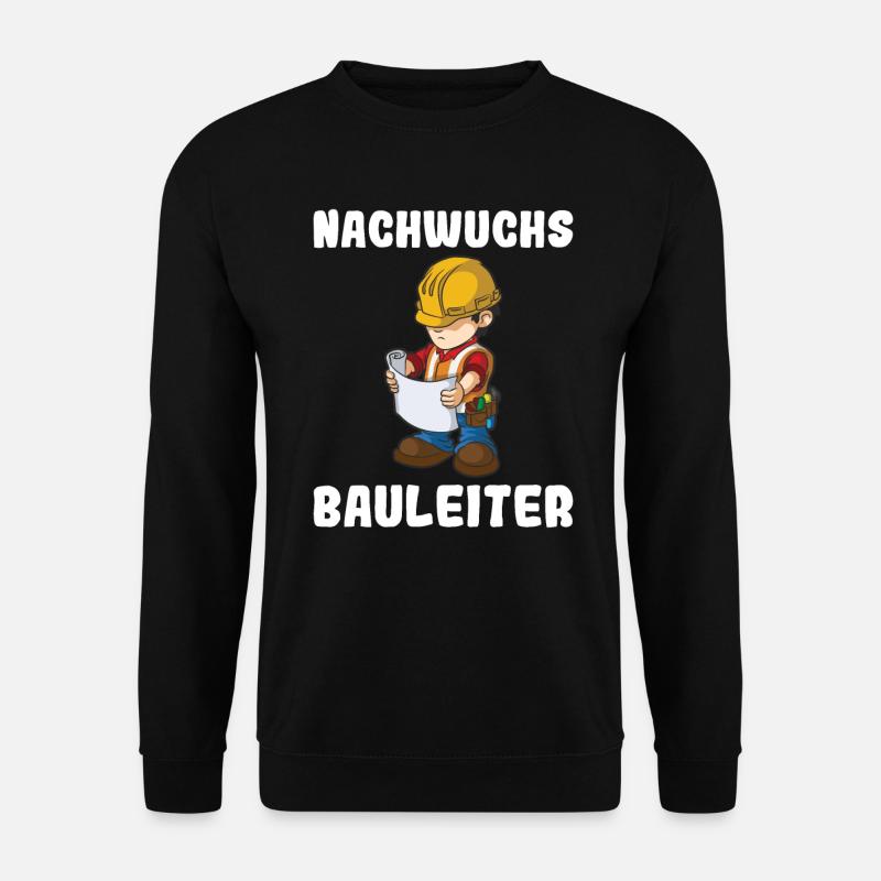Nachwuchs Bauleiter Baustelle Bauarbeiter Jungen - Unisex Pullover - Schwarz