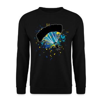 Skydiver Skydive Skydive - Unisex Sweatshirt - black - Front - Alina (178cm) & Michal (187cm)