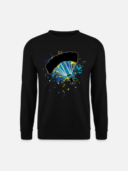 Fallschirmspringer Fallschirmsprung Skydive - Unisex Pullover - Schwarz