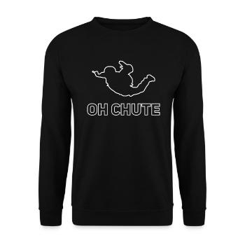 Skydiver Skydive Skydive - Unisex Sweatshirt - black - Front - Alina (178cm) & Michal (187cm)