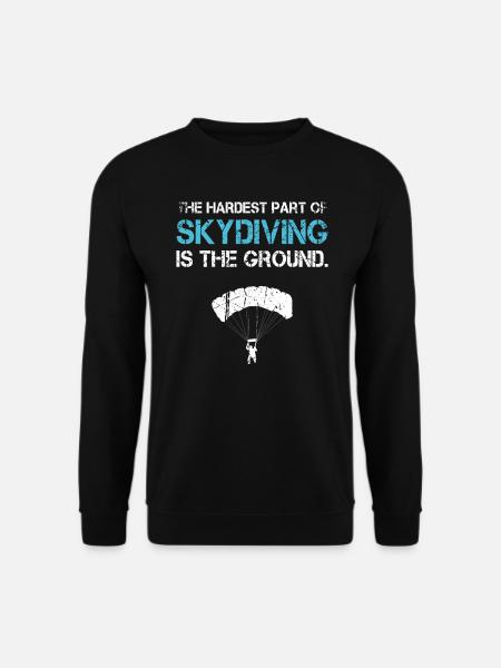 Skydiver Skydiving Skydiver Funny - Unisex Sweatshirt - black