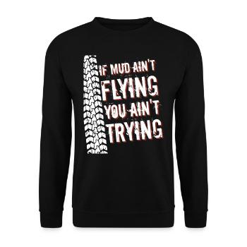 Motocross Dirt Bike Biker Motorrad Motorsport - Unisex Pullover - Schwarz - Vorne - Alina (178cm) & Michal (187cm)