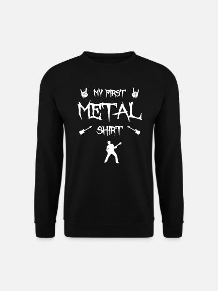 My First Metal Shirt E-Gitarre Kinder Rock Musik - Unisex Pullover - Schwarz