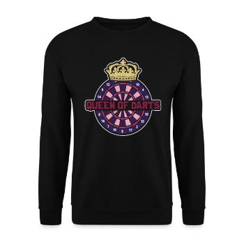 Queen of Darts - Darts Player Dart Darts Disc - Sweat-shirt Unisexe - noir - Devant - Alina (178cm) & Michal (187cm)