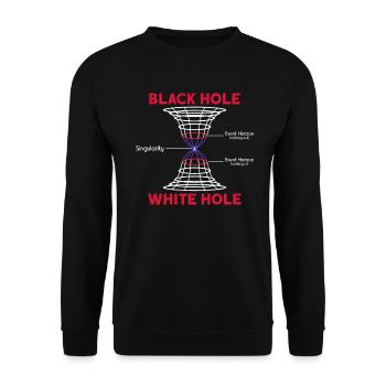 Black Hole - White Hole - Black Hole Astronomer - Unisex Sweatshirt - black - Front - Alina (178cm) & Michal (187cm)