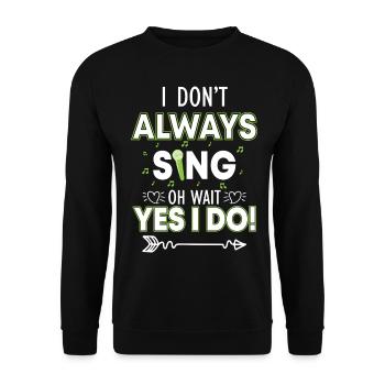 Musik Chor Musiker - Unisex Pullover - Schwarz - Vorne - Alina (178cm) & Michal (187cm)