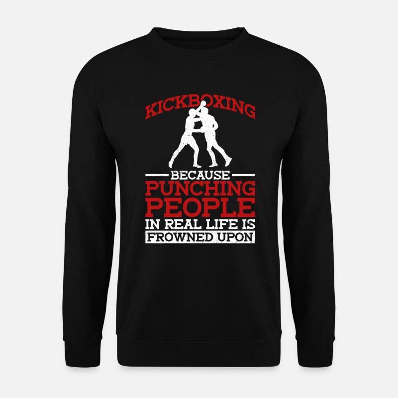 Kickboxen Kickboxer Kickboxing - Unisex Pullover - Schwarz