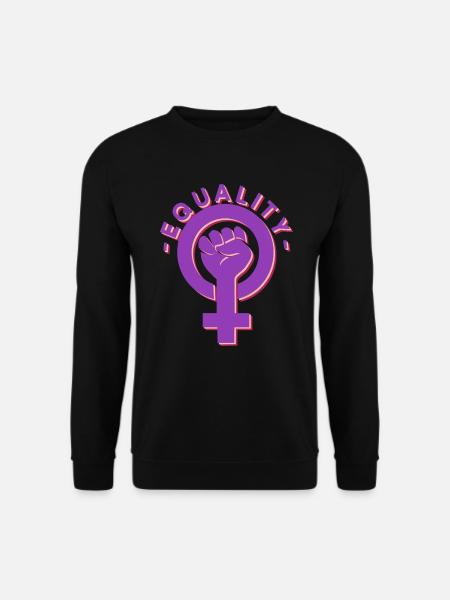 Gleichberechtigung - Feminismus Frauenrechte - Unisex Pullover - Schwarz