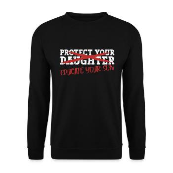 Feministismus Feminist Women Empowerment Droits des femmes - Sweat-shirt Unisexe - noir - Devant - Alina (178cm) & Michal (187cm)