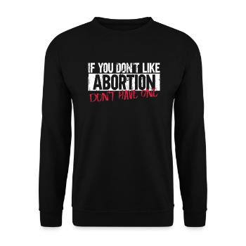 Féminisme pro-avortement Droits des femmes féministes - Sweat-shirt Unisexe - noir - Devant - Alina (178cm) & Michal (187cm)