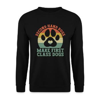 Dog Animal Welfare Animal Rescue Activiste Refuge pour animaux - Sweat-shirt Unisexe - noir - Devant - Alina (178cm) & Michal (187cm)
